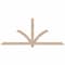 Ekena Millwork Redmond Smooth Timber Gable Bracket, Douglas Fir, 84"W x 35"H x 1 1/2"D x 3 1/2"F, 10/12 Pitch GBW084X35X0204RED00SDF - alternate 1